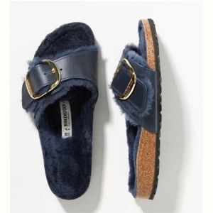 Birkenstock Big Buckle Madrid Sandals Shearling